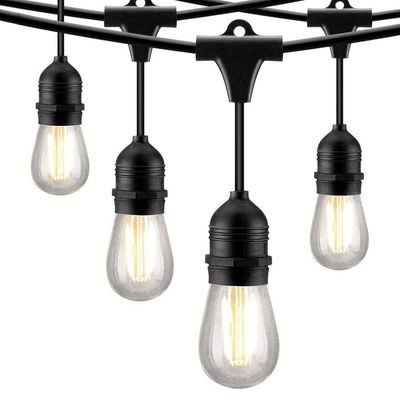 Controlador incluído 48 pés resistente à água luzes LED de cordas exteriores