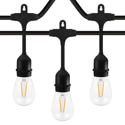Decoração Luzes de Natal Led String Outdoor S14 lâmpadas Edison à prova de partículas