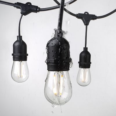 Lâmpadas de cordão de alimentação Noma 12 Volt Lâmpadas de cordas ao ar livre perfeitas para celebração