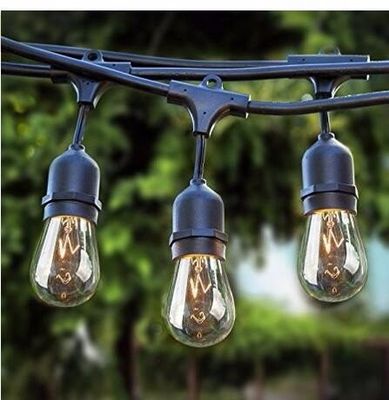 Controlador incluído 48 pés resistente à água luzes LED de cordas exteriores