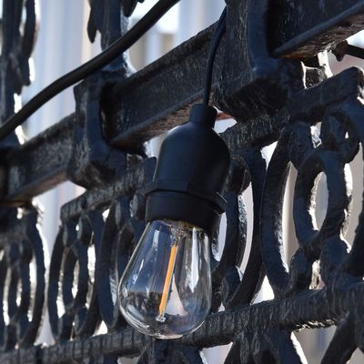 Lâmpadas de corda solar de LED exterior Cinturão de cinto B22 E27 com IP65 tamanho personalizado