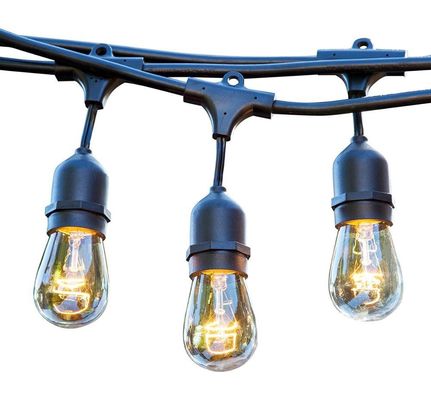 Estilo de Natal 48ft S14 LED Edison lâmpadas de cordas luzes para exterior interior