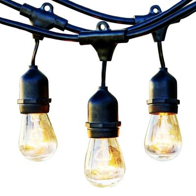 Lâmpada de cordas LED de tamanho de cor personalizado para decoração de jardim Festoon ao ar livre
