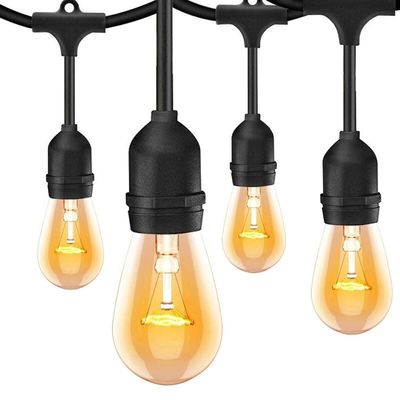 Patio RGB IP65 resistente à água Quente Branco LED luzes de cordas ao ar livre