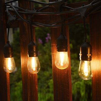 Patio RGB IP65 resistente à água Quente Branco LED luzes de cordas ao ar livre