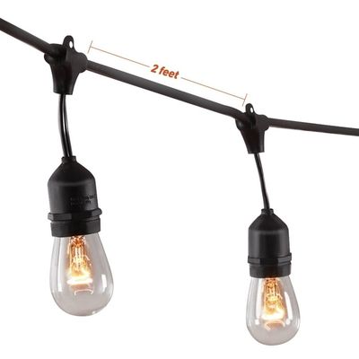 Decoração Luz de corda de flores artificiais com material de PVC 30000 horas de vida útil