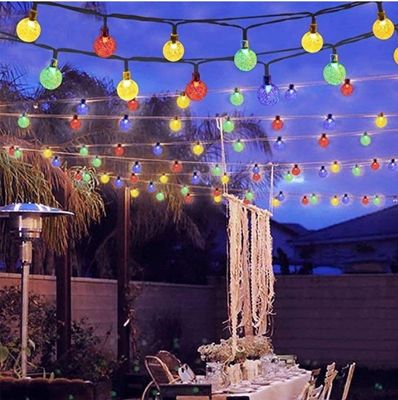 Decoração exterior de PVC Lâmpada solar LED à prova de partículas
