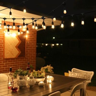 Lâmpadas PVC 10M 10 Lâmpadas de exterior Lâmpadas à prova d'água