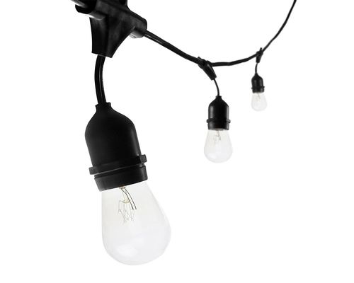 25ft 48ft lâmpada clara LED G40 Globo Solar LED luzes de corda Para decoração de férias