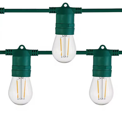 Corda de luz de Natal de PVC de comprimento personalizado para iluminação exterior única