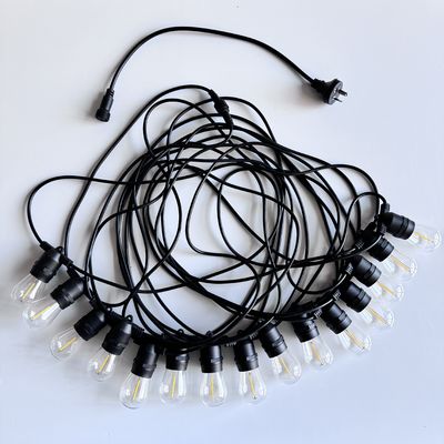 Certificado CE ROHS Corda de alimentação operada por cordão de luz de Natal de design único