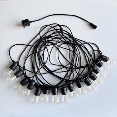 Certificado CE ROHS Corda de alimentação operada por cordão de luz de Natal de design único